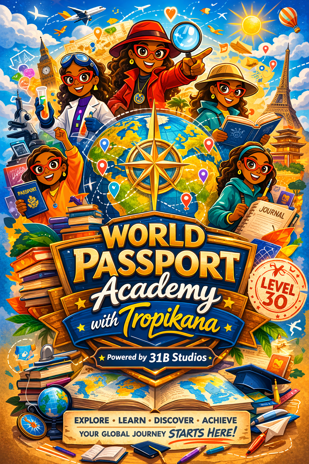 World Passport Academy with Tropikana interactive global history artwork